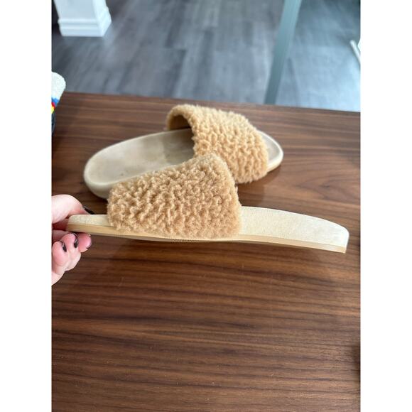 Jenni Kayne Shearling Slide Slippers Size 38(8) - Picture 7 of 9